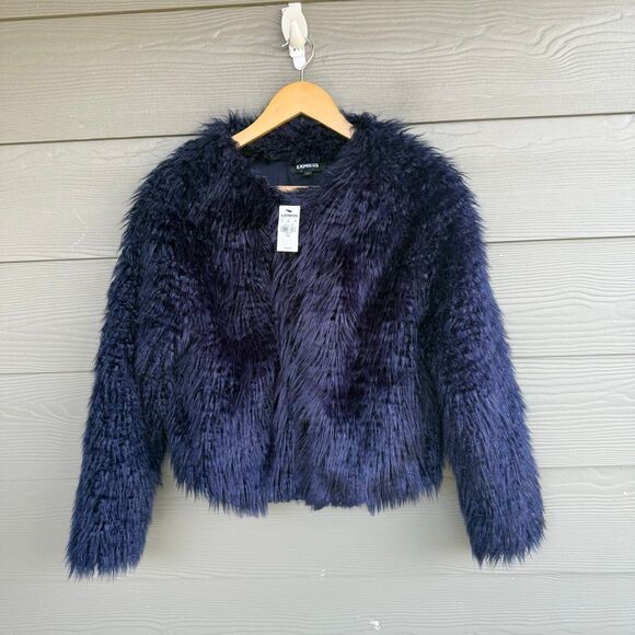 Express NWT faux fur coat - Picture 1 of 5
